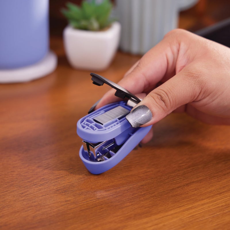 Swingline Mini Stapler, Tot, 12 Sheet Capacity, includes Built-In Staple Remover & 1000 Standard Staples, Purple - S7079173 - Image 5
